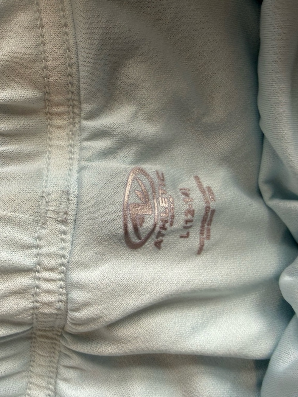 Athleta Pale Blue Running Shorts - Picture 2 of 2